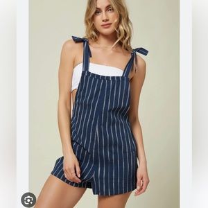 O’Neill Striped Romper Small overalls